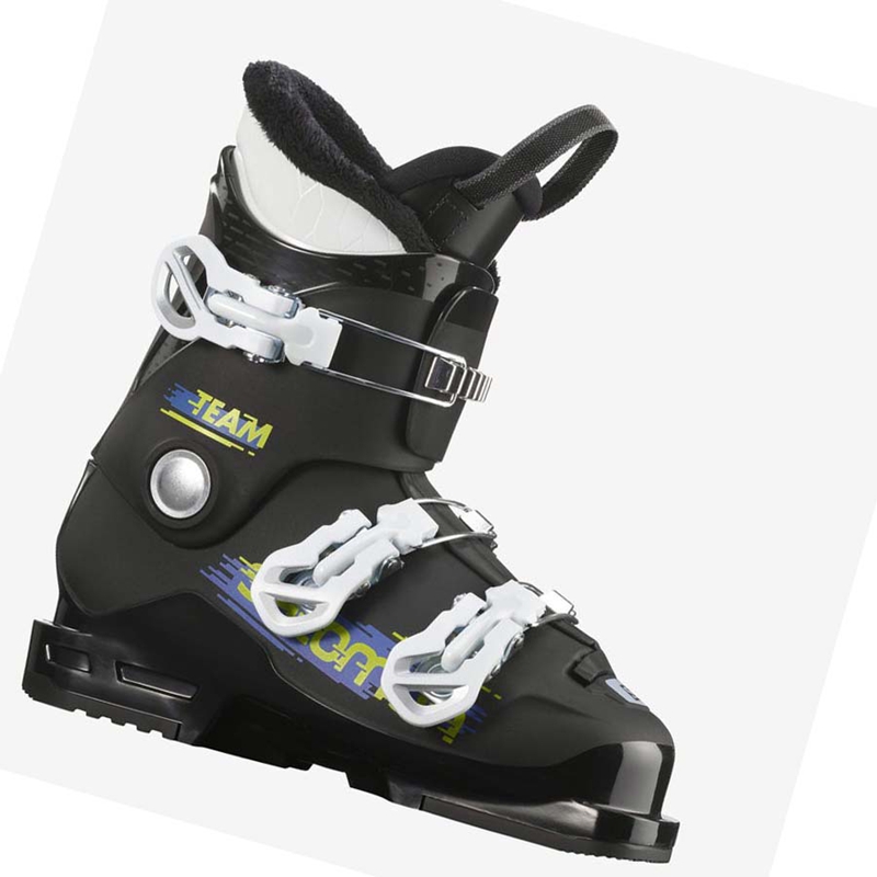 Botas De Ski Salomon TEAM T3 Criança Pretas Branco | 05648-REYV