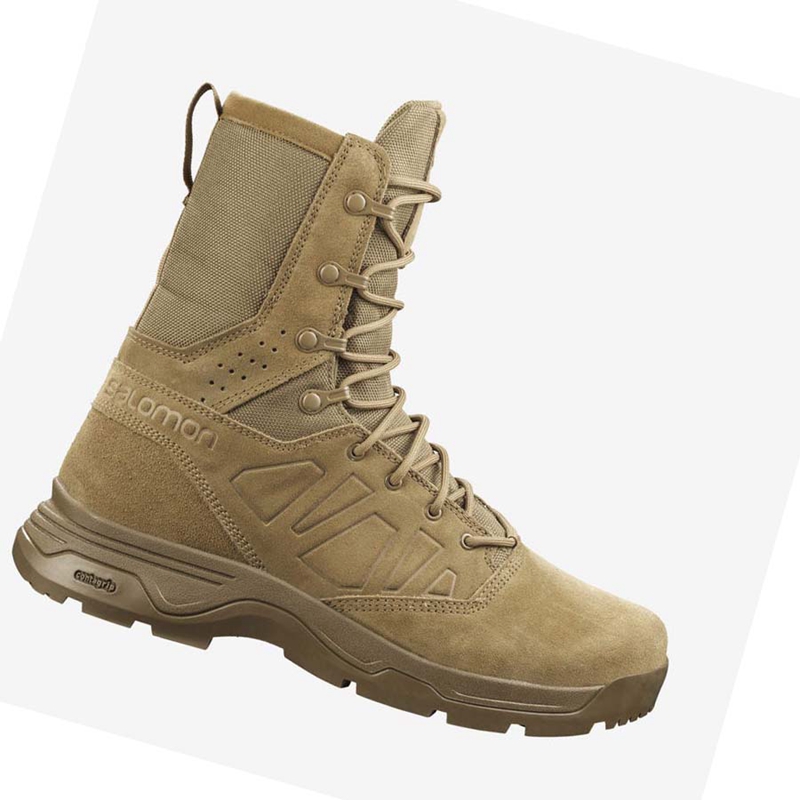 Botas Salomon GUARDIAN CLIMASALOMON™ FORCES WATERPROOF Feminino Marrom | 09583-URVT