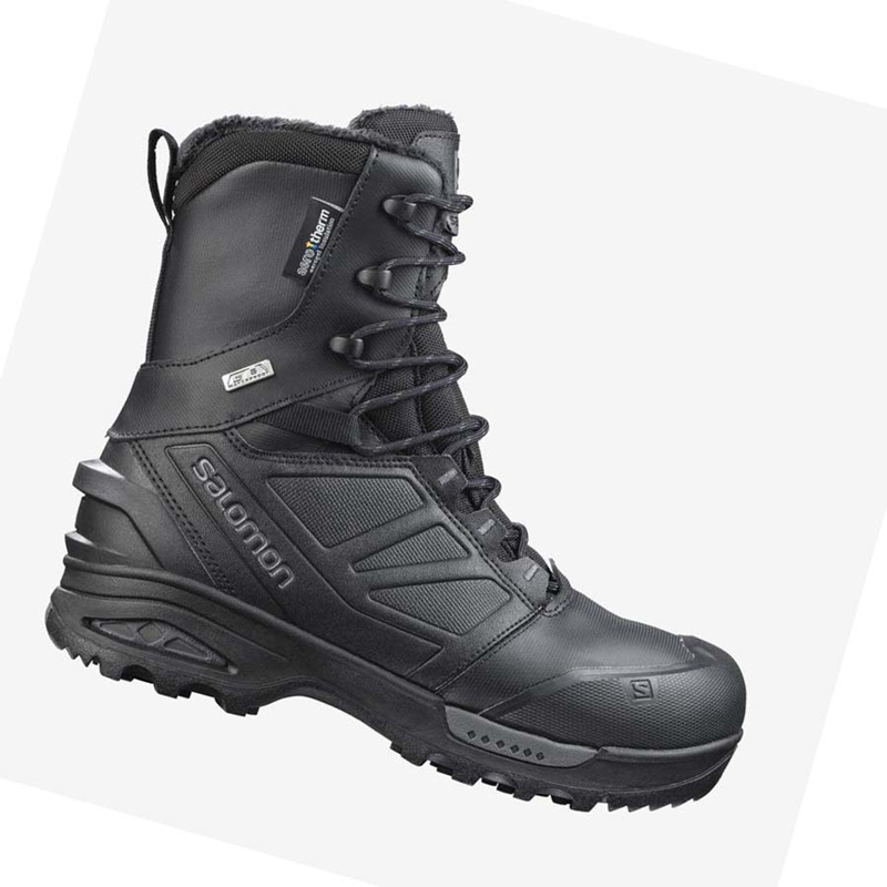 Botas Salomon TOUNDRA FORCES CLIMASALOMON™ WATERPROOF Masculino Pretas | 64580-IWQY