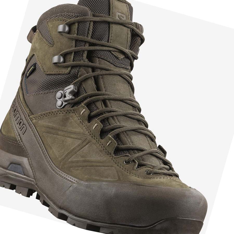 Botas Salomon X ALP GORE-TEX FORCES Feminino Marrom | 60831-CXQB