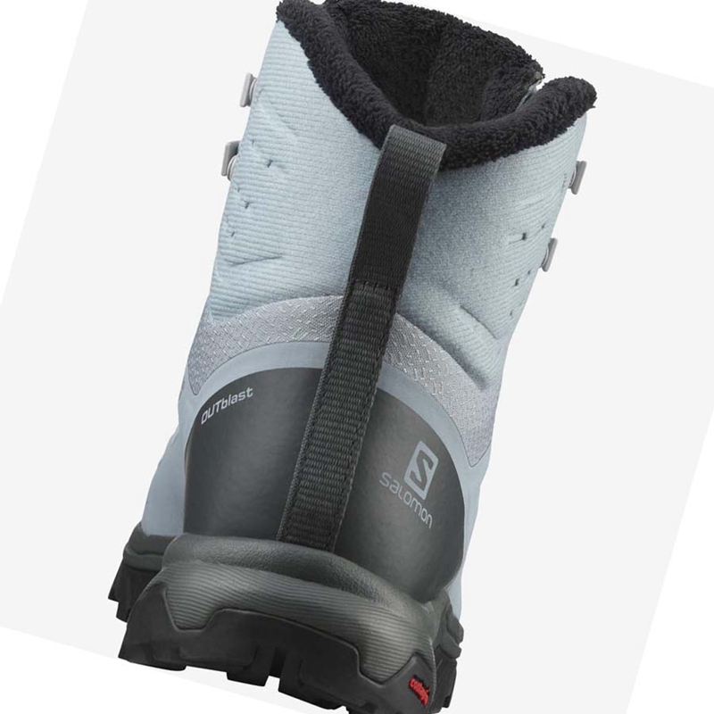 Botas de Inverno Salomon OUTBLAST THINSULATE™ CLIMASALOMON™ WATERPROOF Feminino Azuis | 41385-CYWI