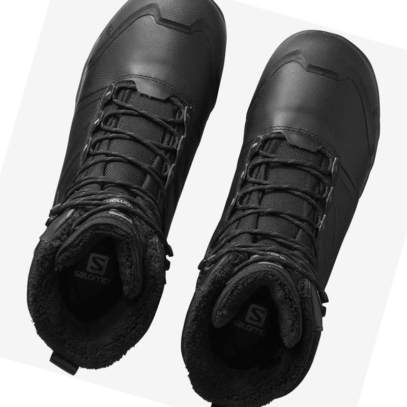 Botas de Inverno Salomon TOUNDRA PRO CLIMASALOMON™ WATERPROOF Masculino Pretas | 32410-IJUZ