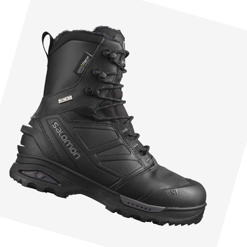 Botas de Inverno Salomon TOUNDRA PRO CLIMASALOMON™ WATERPROOF Masculino Pretas | 32410-IJUZ