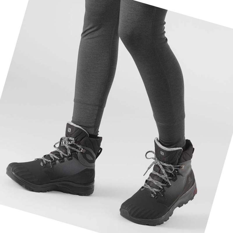 Botas de Inverno Salomon VAYA BLAZE THINSULATE™ CLIMASALOMON™ WATERPROOF Feminino Pretas | 87549-FHUR