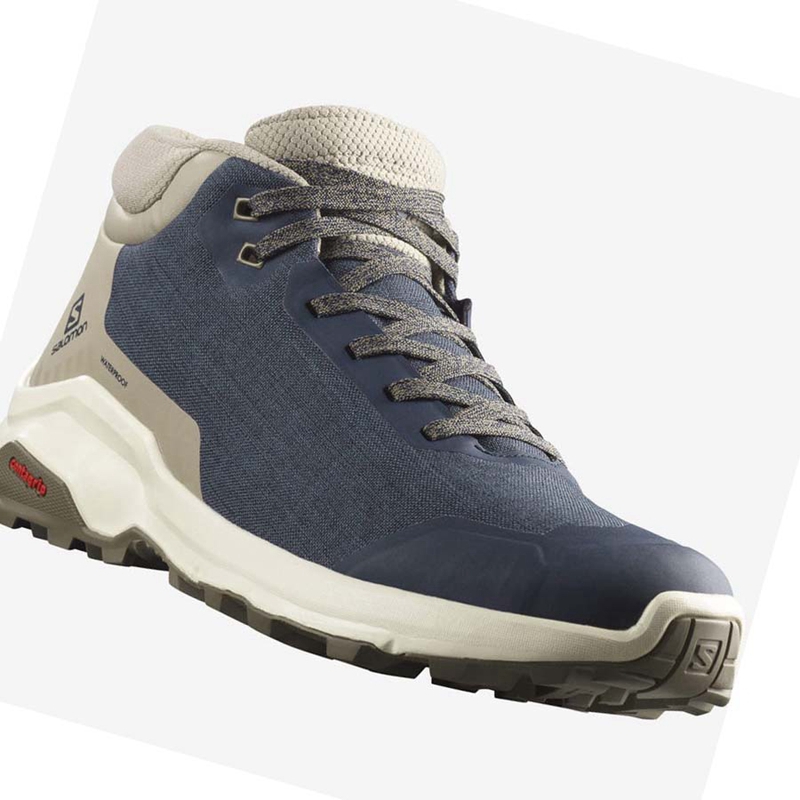 Botas de Inverno Salomon X REVEAL CHUKKA CLIMASALOMON™ WATERPROOF Masculino Marrom | 38659-MQZH