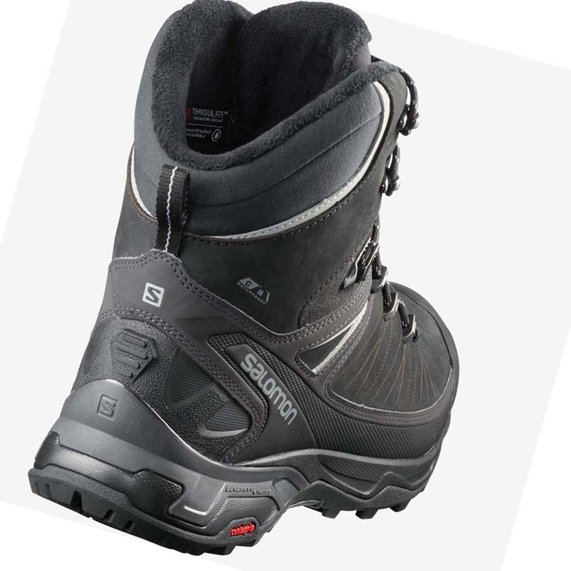 Botas de Inverno Salomon X ULTRA WINTER CLIMASALOMON™ WATERPROOF 2 Masculino Pretas | 51632-YKFH