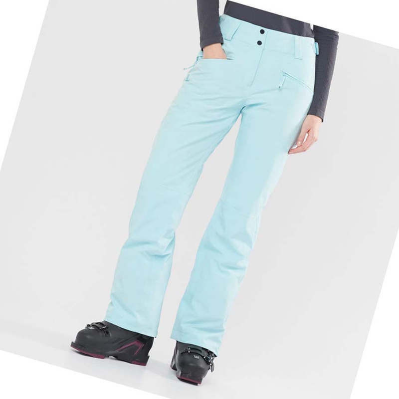 Calça De Esqui Salomon EDGE Feminino Menta | 95374-XCGV