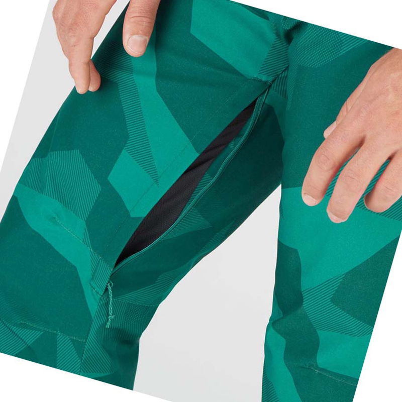 Calça De Esqui Salomon EDGE Masculino Verdes | 31678-IABF