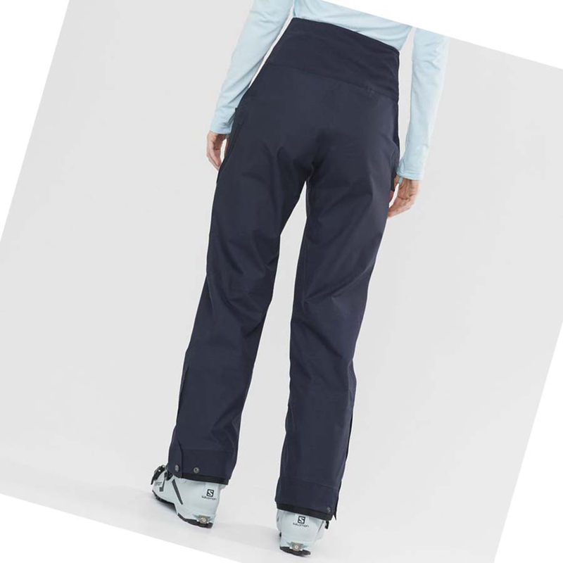 Calça De Esqui Salomon OUTPEAK GORE-TEX 3L Feminino Azuis | 91580-YNEH