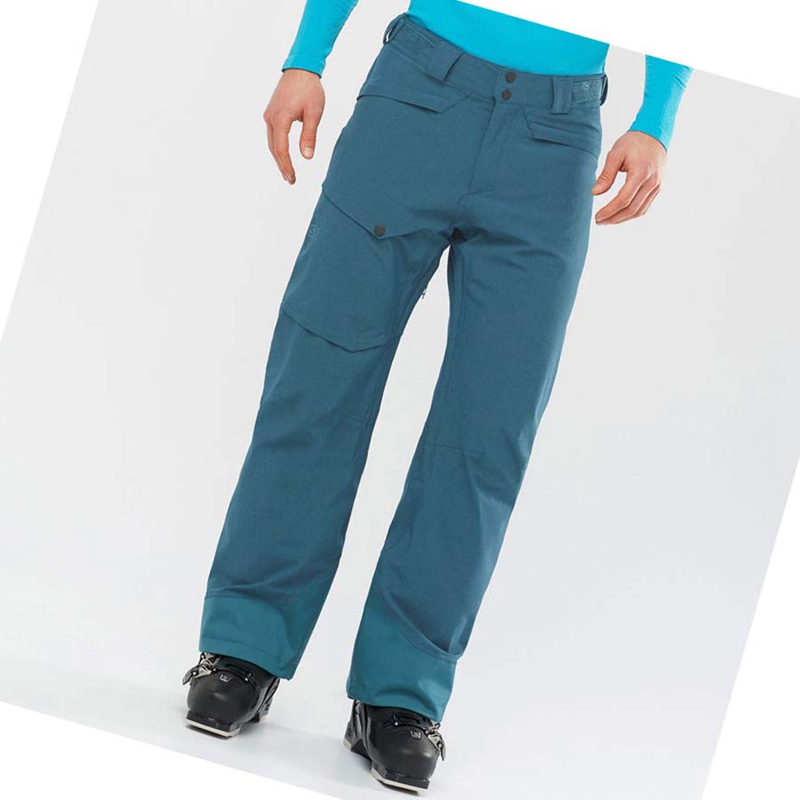 Calça De Esqui Salomon UNTRACKED Masculino Azul Marinho | 76019-QVDC