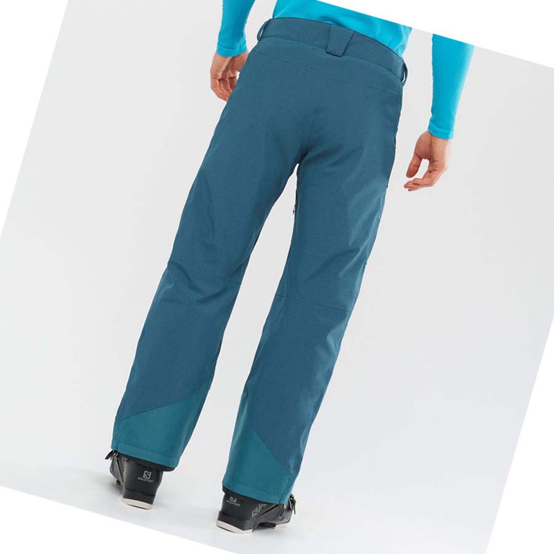 Calça De Esqui Salomon UNTRACKED Masculino Azul Marinho | 76019-QVDC