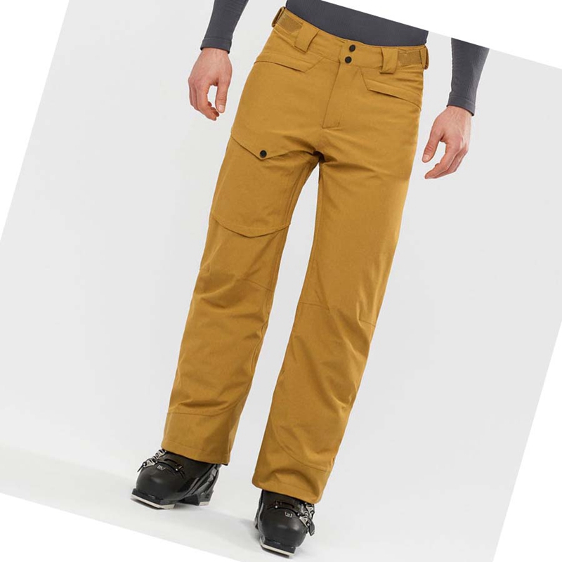 Calça De Esqui Salomon UNTRACKED Masculino Marrom | 79410-CZBE