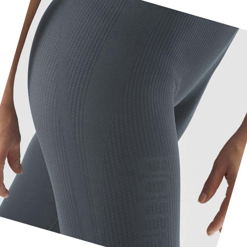 Calças Salomon ESSENTIAL SEAMLESS Feminino Pretas | 34097-YJMF