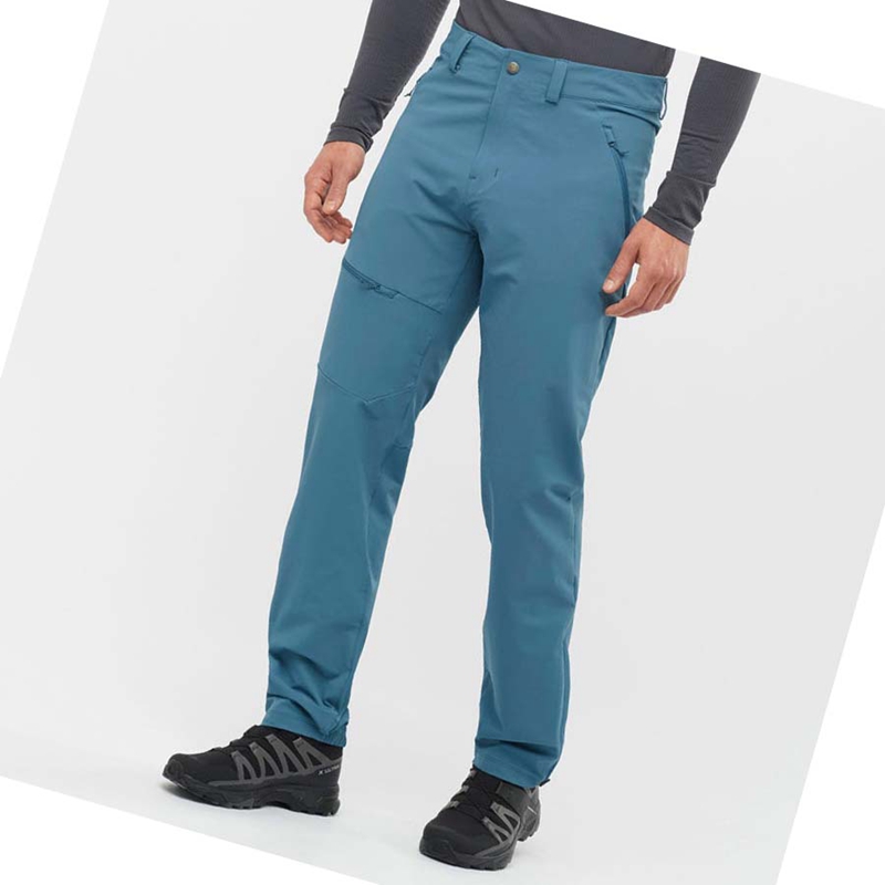 Calças Salomon OUTPEAK WARM Masculino Azuis | 26041-MEQJ