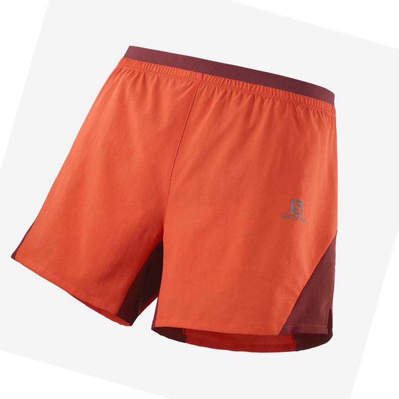 Calções Salomon CROSS 5\'\' Masculino Laranja | 27061-UOYR