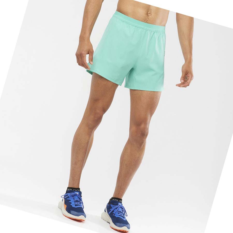 Calções Salomon CROSS 5'' Masculino Menta | 42937-NWCZ