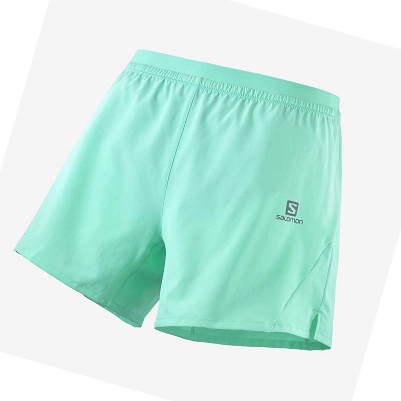 Calções Salomon CROSS 5\'\' Masculino Menta | 42937-NWCZ