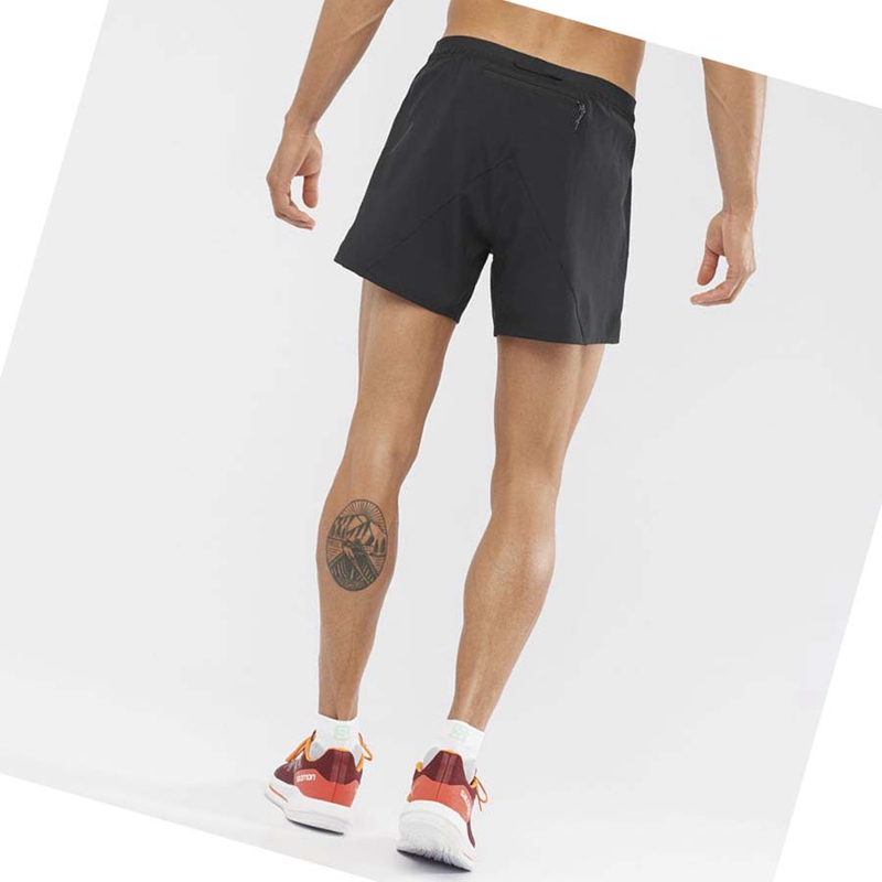 Calções Salomon CROSS 5'' Masculino Pretas | 08235-QMDR