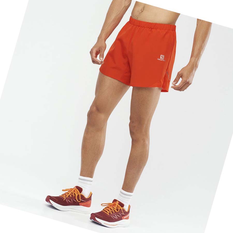 Calções Salomon CROSS REBEL 5'' Masculino Laranja | 70514-EXDA