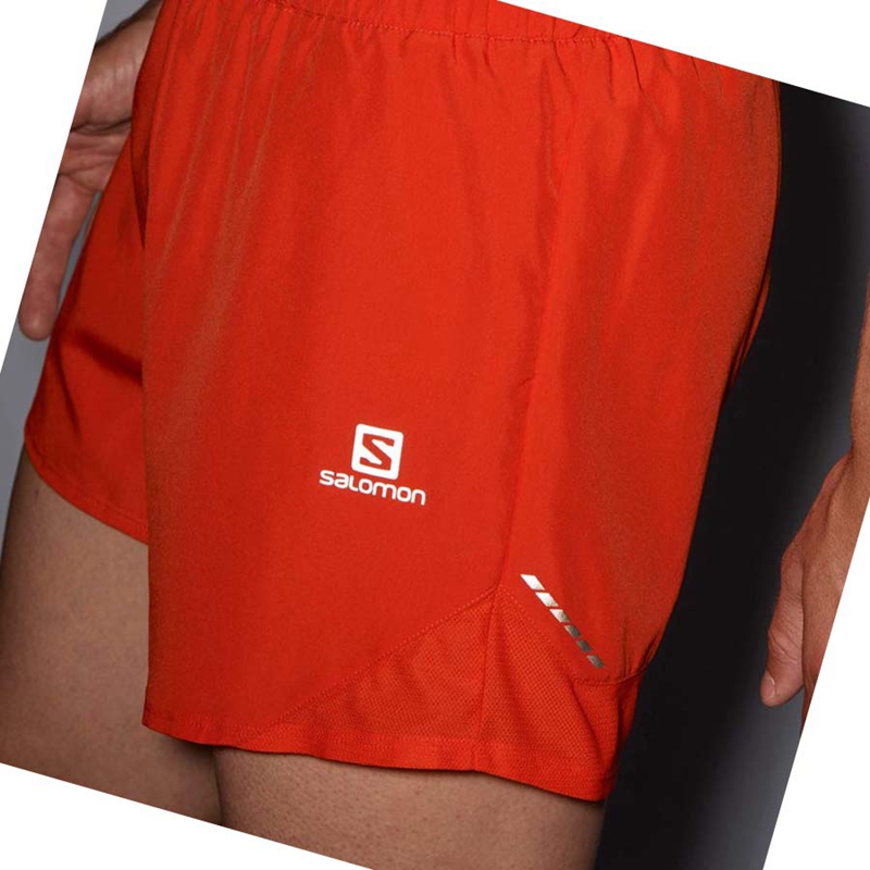 Calções Salomon CROSS REBEL 5'' Masculino Laranja | 70514-EXDA