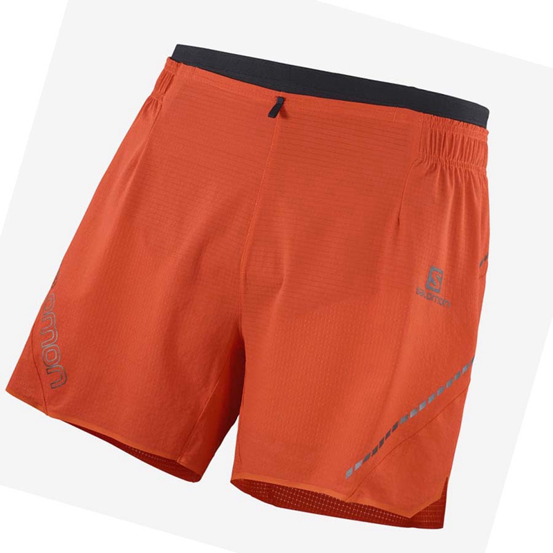 Calções Salomon SENSE AERO 5\'\' Masculino Laranja | 49270-RHQS