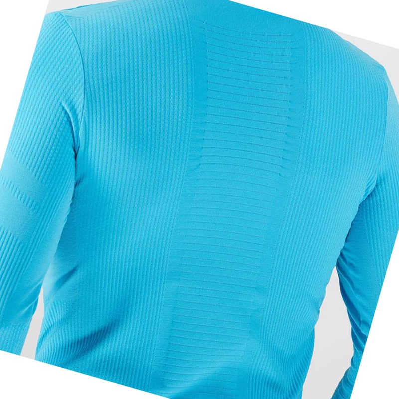 Camiseta Salomon ESSENTIAL SEAMLESS Masculino Azuis | 93841-IZFK