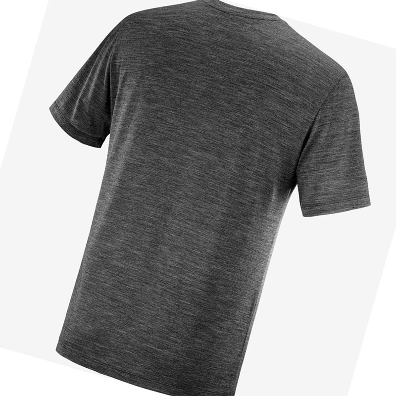 Camiseta Salomon OUTLIFE MERINO BLEND Masculino Pretas | 81452-SRNZ