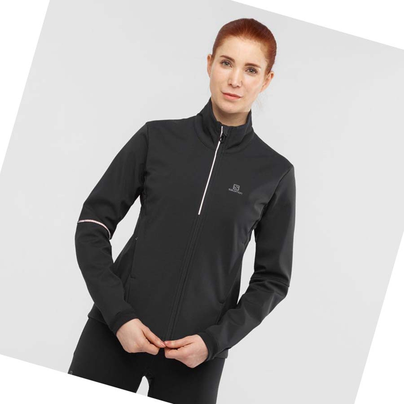 Casaco Salomon AGILE SOFTSHELL Feminino Pretas | 42879-SLCK