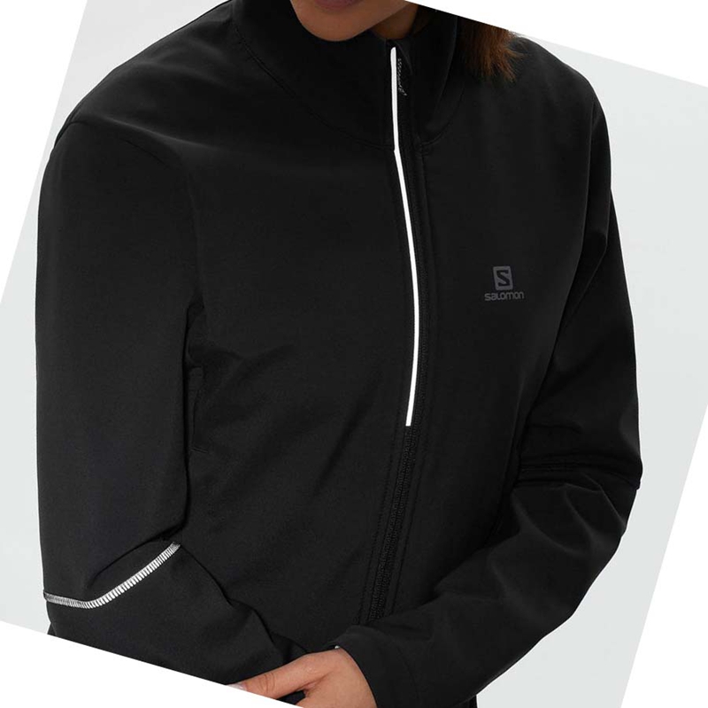 Casaco Salomon AGILE SOFTSHELL Feminino Pretas | 42879-SLCK