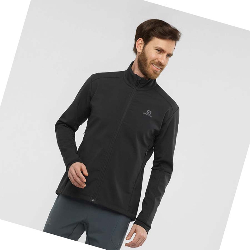 Casaco Salomon AGILE SOFTSHELL Masculino Pretas | 24786-QGWE