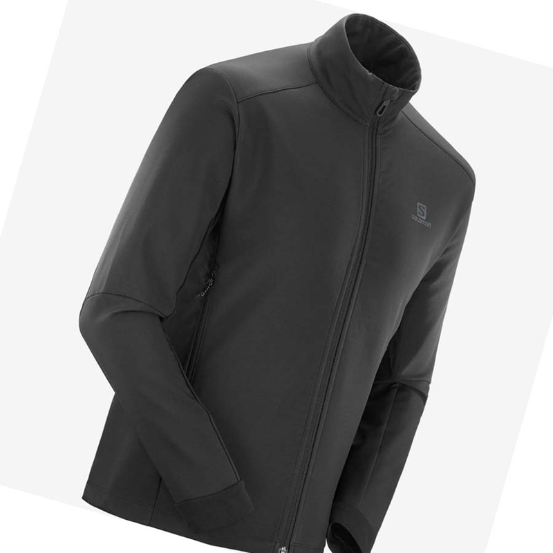 Casaco Salomon AGILE SOFTSHELL Masculino Pretas | 24786-QGWE