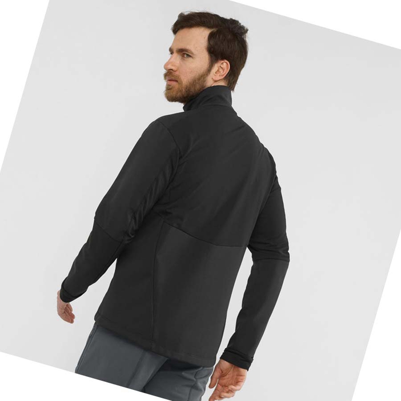 Casaco Salomon AGILE SOFTSHELL Masculino Pretas | 24786-QGWE