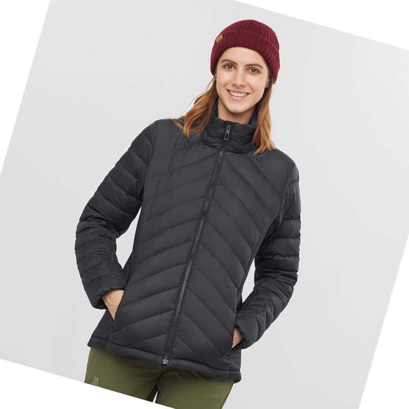 Casaco Salomon ESSENTIAL XWARM DOWN INSULATED Feminino Pretas | 65031-VNRK