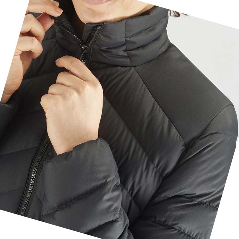 Casaco Salomon ESSENTIAL XWARM DOWN INSULATED Feminino Pretas | 65031-VNRK