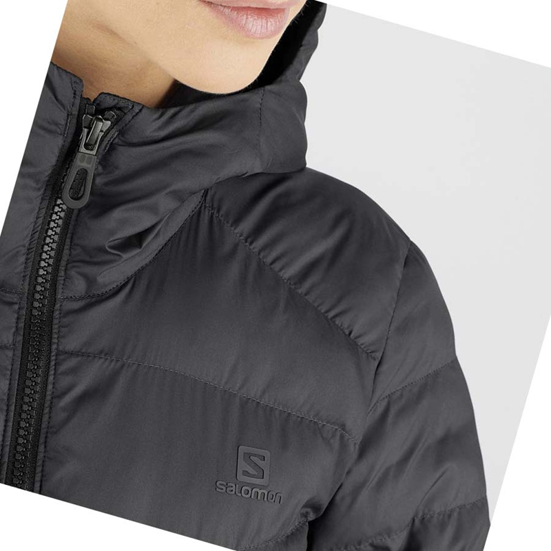 Casaco Salomon ESSENTIAL XWARM LONG INSULATED Feminino Pretas | 39652-VEFH