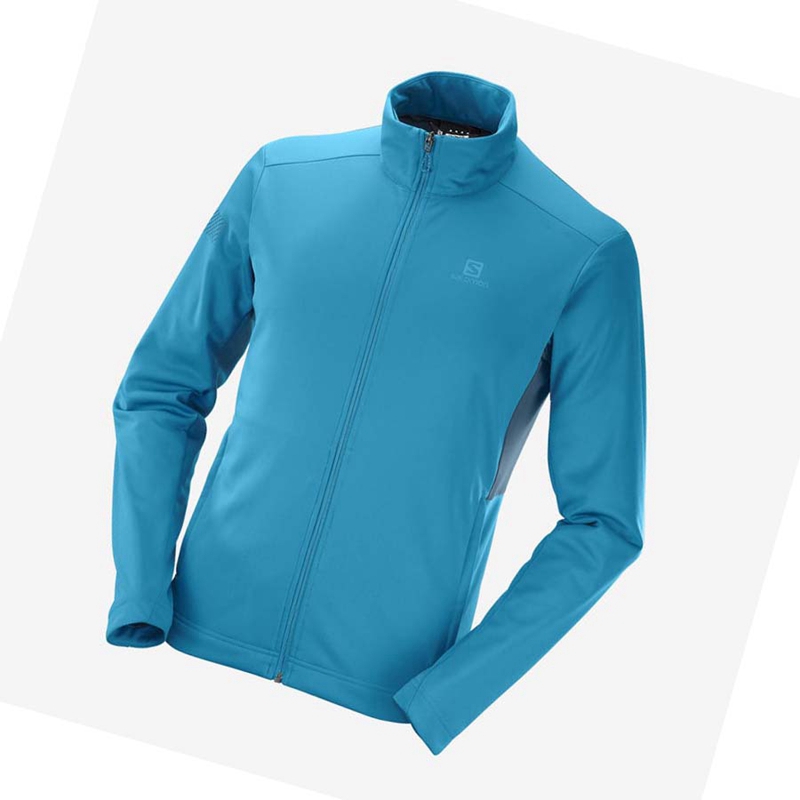 Casaco Salomon GORE TEX INFINIUM™ WINDSTOPPER® Masculino Azuis | 14069-LCZI