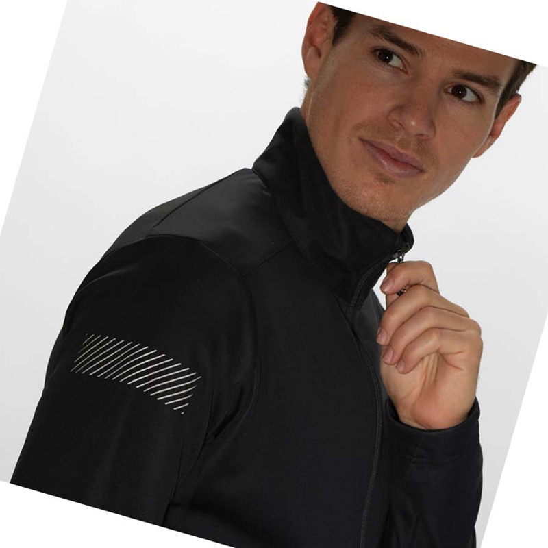 Casaco Salomon GORE TEX INFINIUM™ WINDSTOPPER® Masculino Pretas | 20361-PVSA