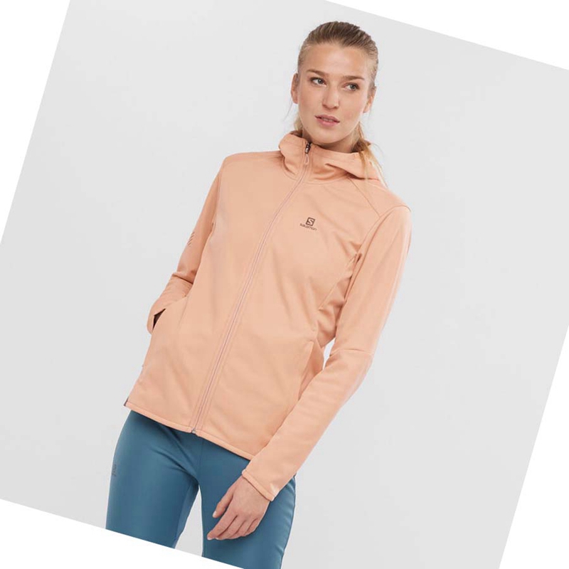 Casaco Salomon GORE TEX INFINIUM™ WINDSTOPPER® Feminino Rosa | 97183-PXUR