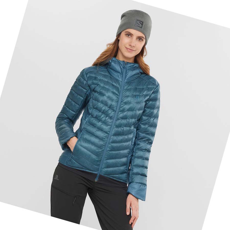 Casaco Salomon OUTLINE DOWN INSULATED Feminino Azuis | 95314-WBTX