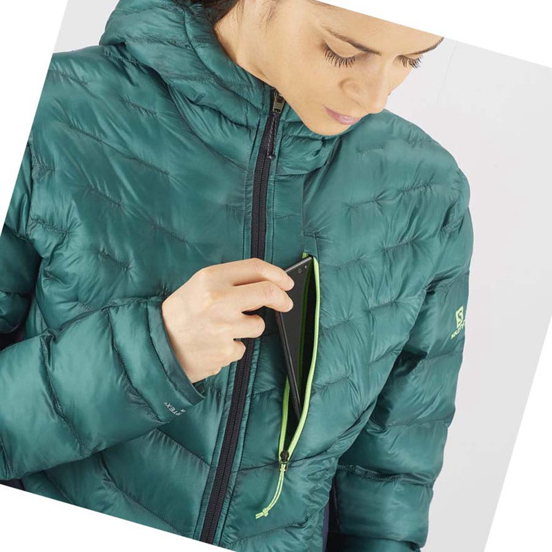 Casaco Salomon OUTPEAK PRIMALOFT INSULATED Feminino Verdes | 96350-AZPL