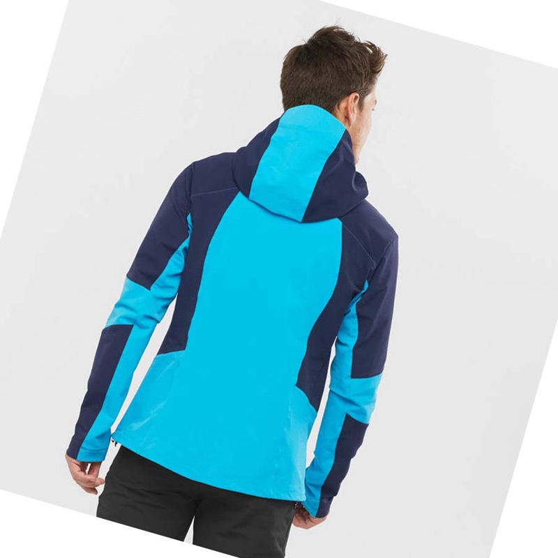 Casaco Salomon OUTPEAK SOFTSHELL Masculino Azuis | 31045-OSWR