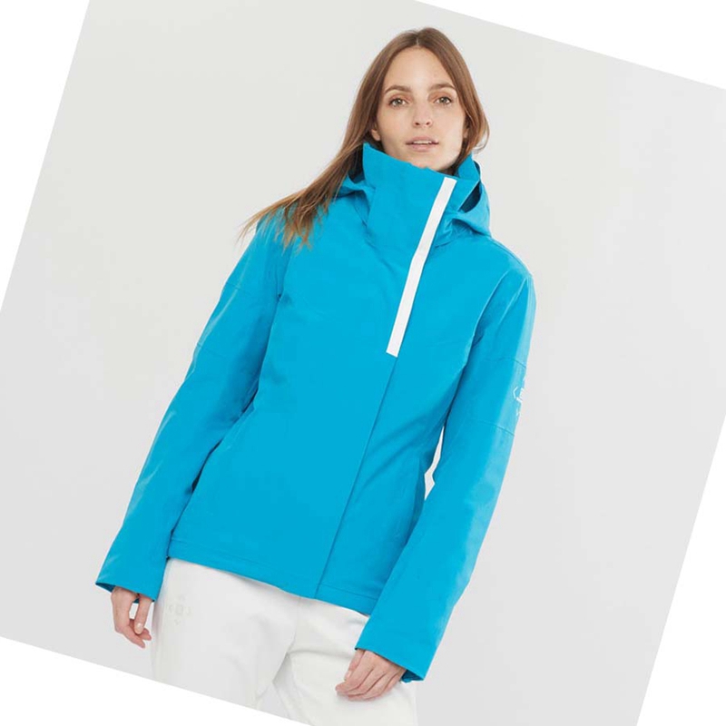 Casaco Salomon SPEED INSULATED Feminino Azuis | 83967-UMCL