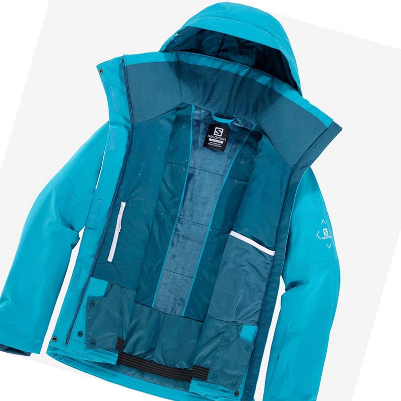 Casaco Salomon SPEED INSULATED Feminino Azuis | 83967-UMCL