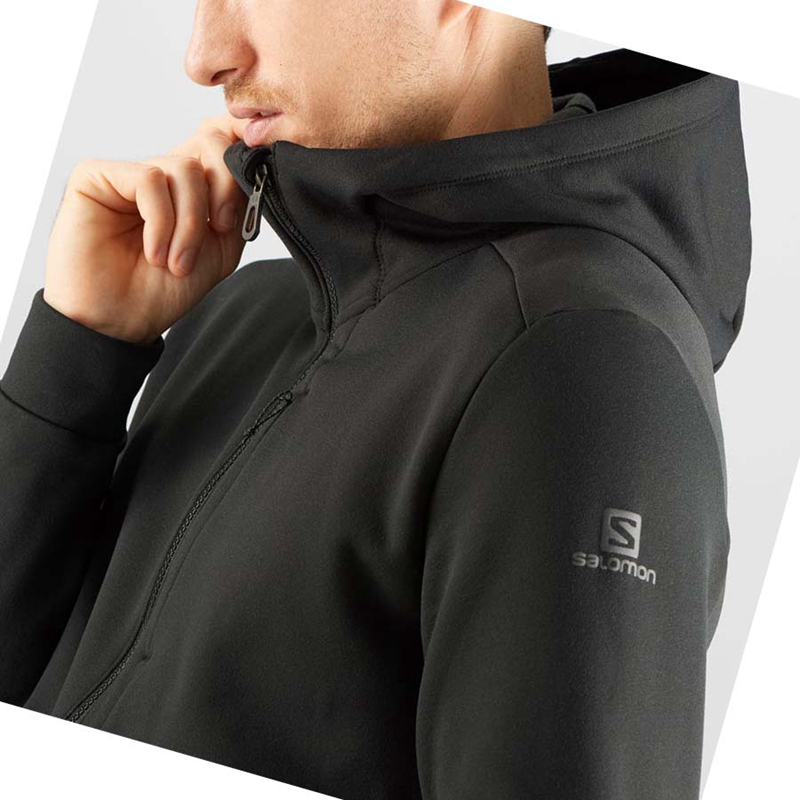 Moletom Com Capuz Salomon ESSENTIAL WARM FLEECE Masculino Pretas | 68034-HNRP