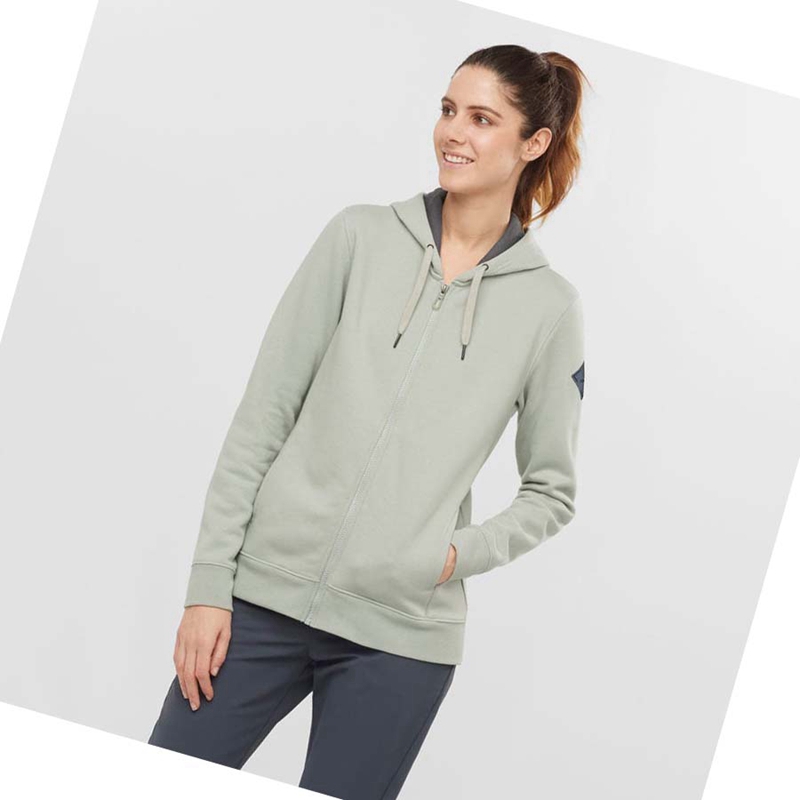 Moletom Com Capuz Salomon ESSENTIAL WARM SALOMON Feminino Bege | 87512-BCYF