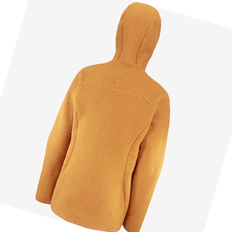 Moletom Com Capuz Salomon OUTLINE WARM TEDDY Feminino Laranja | 23964-ZXPM