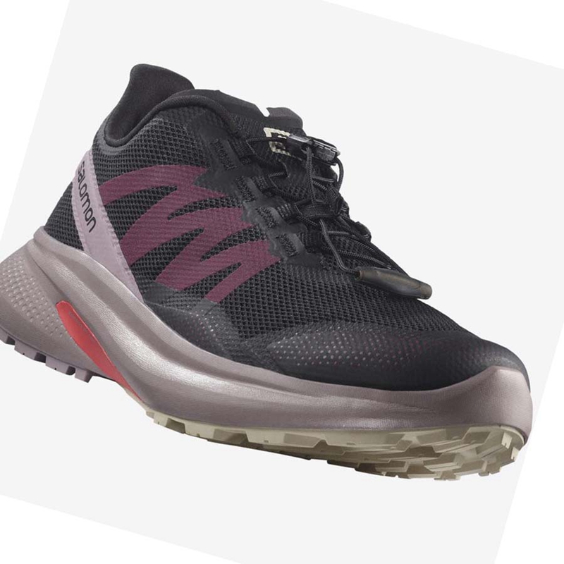 Sapatilhas Trail Running Salomon HYPULSE Trilha Feminino Pretas | 05374-PJSC