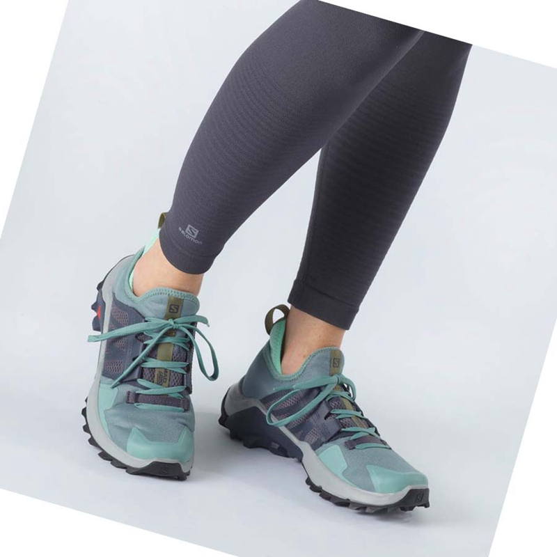 Sapatilhas Trail Running Salomon MADCROSS Feminino Turquesa | 04526-ZBHW