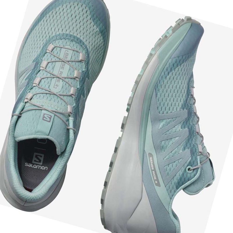 Sapatilhas Trail Running Salomon SENSE RIDE 4 Feminino Menta | 36519-OBYM