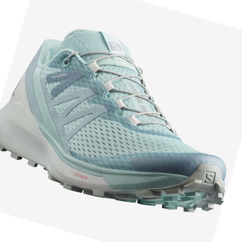 Sapatilhas Trail Running Salomon SENSE RIDE 4 Feminino Menta | 36519-OBYM